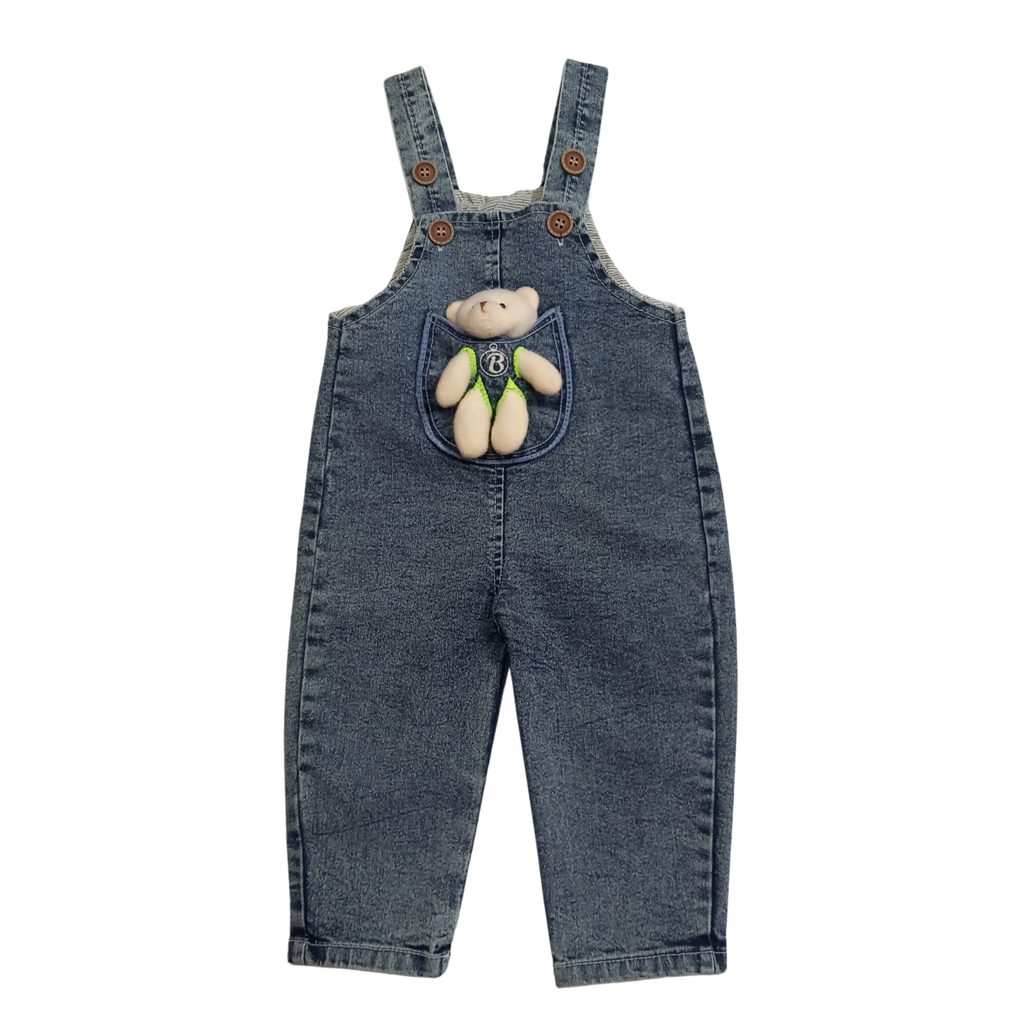 Teddy Pocket Denim Tulum